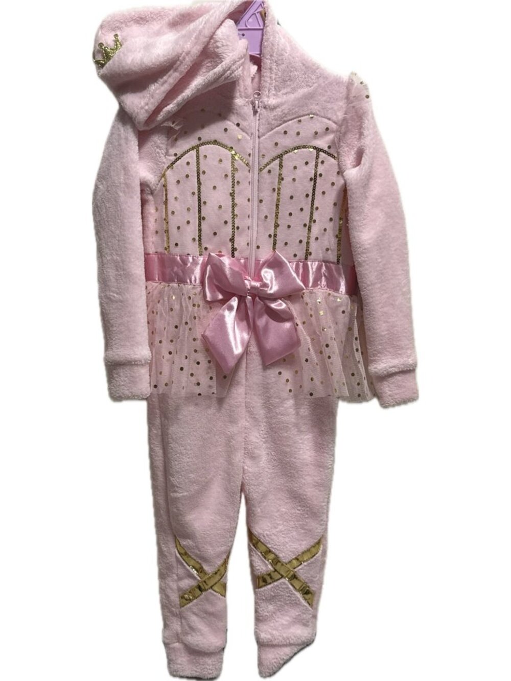 bmagical by btween 2T NWT pink ballerina ballet 1pc onesie PJs pajamas bow tutu